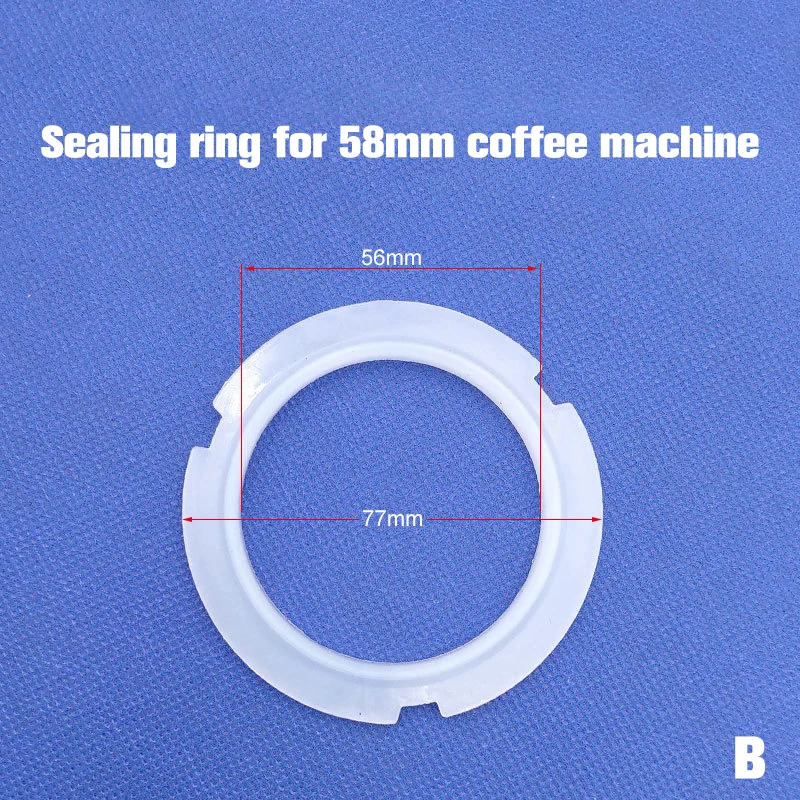 51/58mm White Replacement Coffee Machine Handle Sealing Ring Accessories Silicone Rubber Ring Sealing Gasket Rubber O Ring