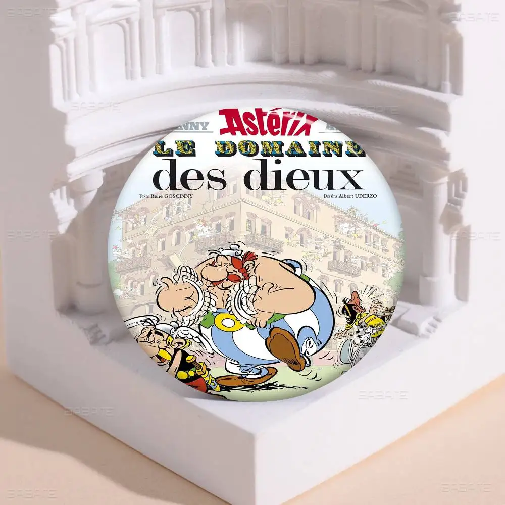 Animation Asterix Abzeichen Kreative Weißblech Soft Button Pins Tier Icon Brosche Revers Rucksack Abzeichen Zubehör Pin