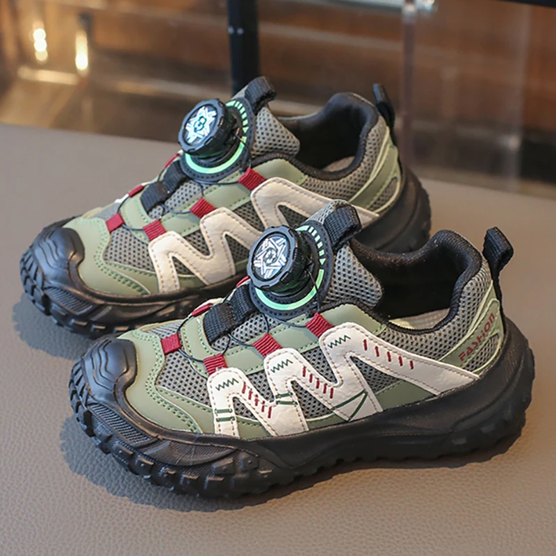 

Весенние спортивные туфли для детей из искусственной кожи, водонепроницаемые кроссовки для подростков, нескользящие кроссовки с мягкой подошвой для мальчиков и девочек.