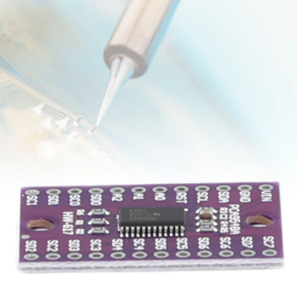 

CJMCU-9548 TCA9548A Коммутационная плата мультиплексора 1-to-8 I2C 8-канальная плата расширения Многоканальная плата расширения для Arduino