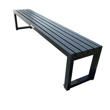 Fully Galvanized Steel Park Chair Outdoor Bench Shopping Center Rest Bench Terrace Waterproof Park Rest Bench