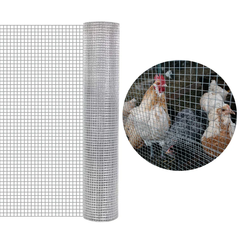

Heavy Duty Animal Fence - Galvanized Welded Wire Mesh for Pets, Livestock & Wildlife - Rustproof Outdoor Enclosure Easy Install