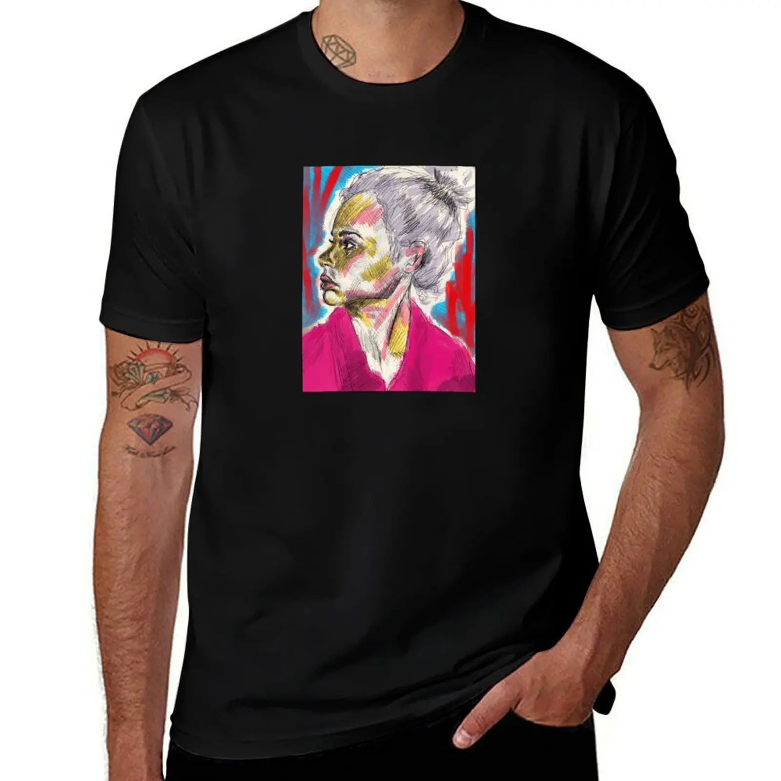 

crayon T-Shirt Non-Shrink Basic Cotton T-Shirt