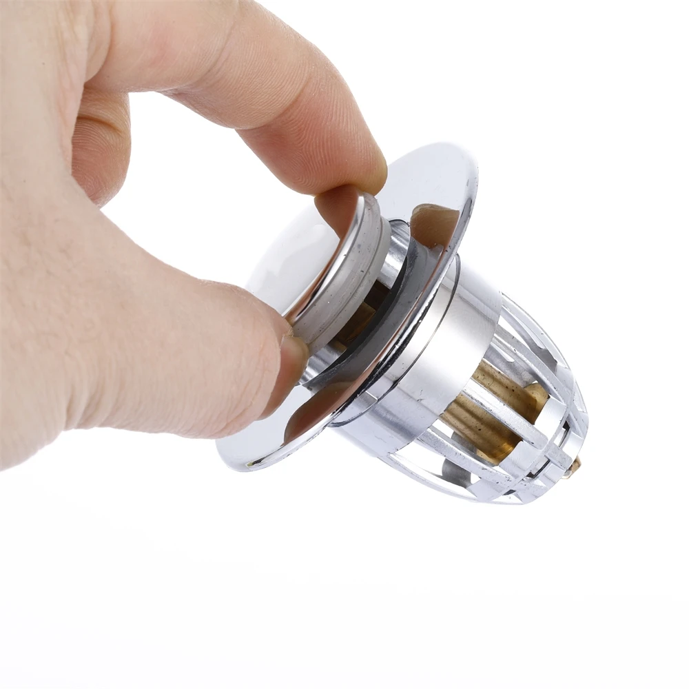 Pop-up Bathroom Sink Stopper Household Press Type Bouncing Core Anti Odor Basin Leak Plug Copper Core Drain Basin Accessories