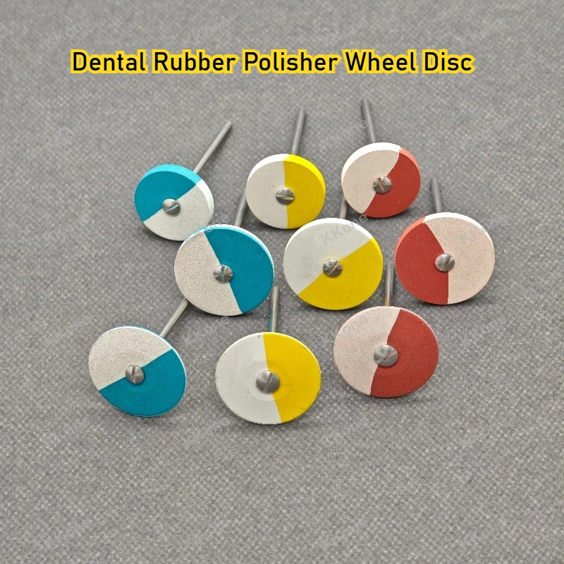 

2Pcs Dental Rubber Polisher Wheel For Porcelain Zirconia Restoration HP2.35mm Shank Dental Lab Tools