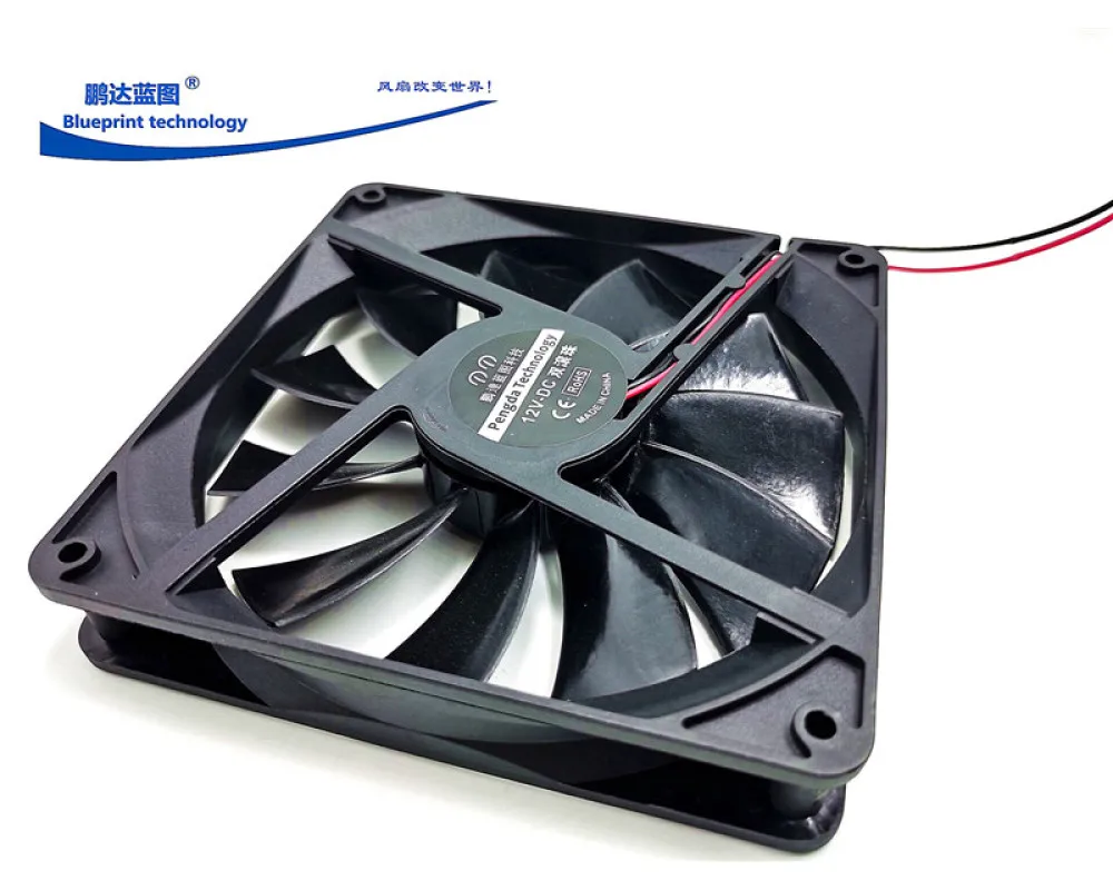 

New Pengda Blueprint Silent 13525 Double Ball Bearing 13.5CM Case 12V0.2A Cooling Fan 135*135*25mm