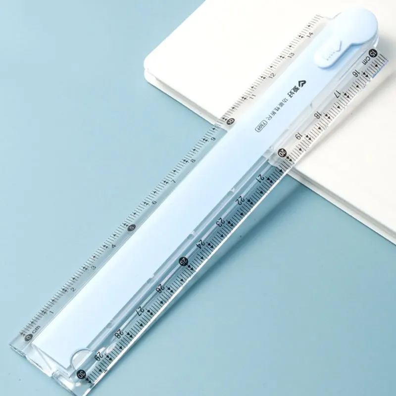 1 Stück multifunktionales Faltlineal, in 4 Farben erhältlich, klare Skala, tragbar für Geometriezeichnungen und -messungen in der Schule und zu Hause – Detail 9