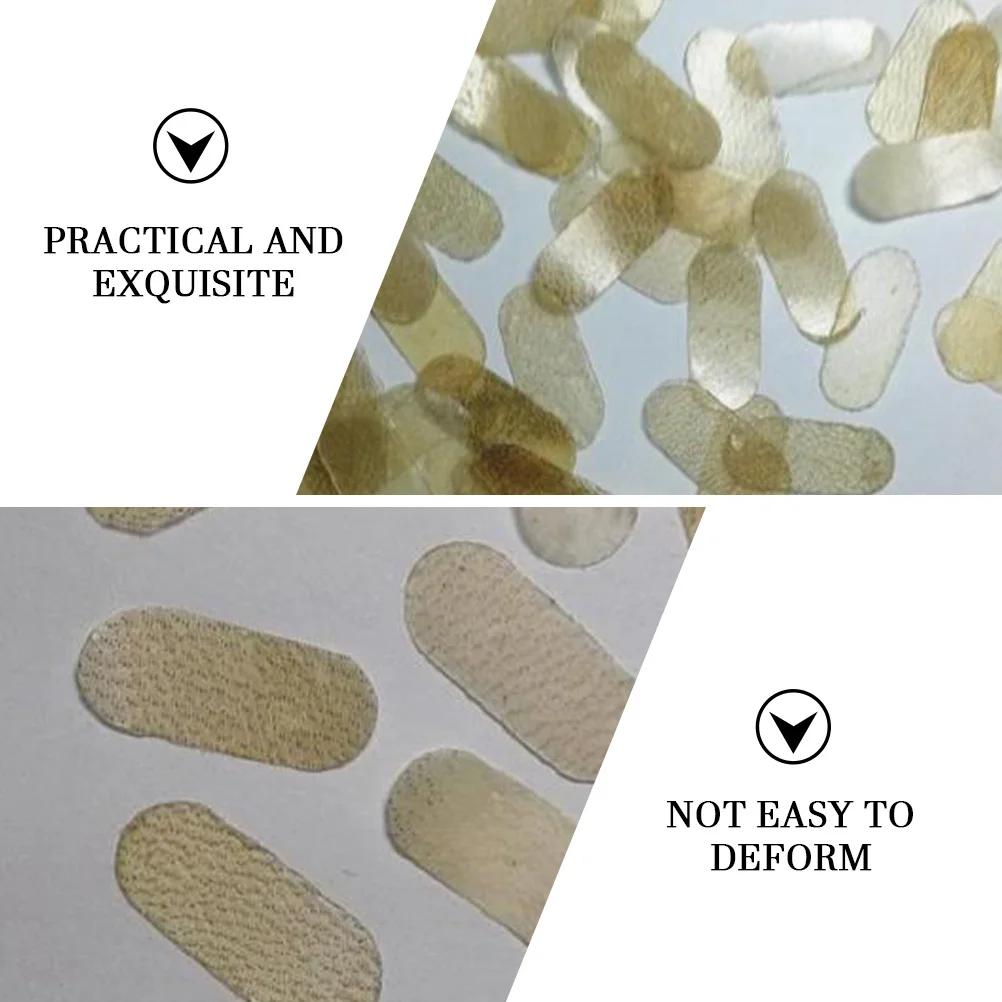 

Комплект из 4 накладок для струнных мостиков для скрипки, из овечьей шерсти, для продления срока службы, снижает износ струн, прозрачные