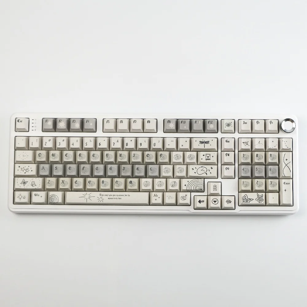 143 teclas anel de crescimento keycap pbt material cereja perfil corante subbed iso entrar layout ansi para interruptores mx teclado mecânico