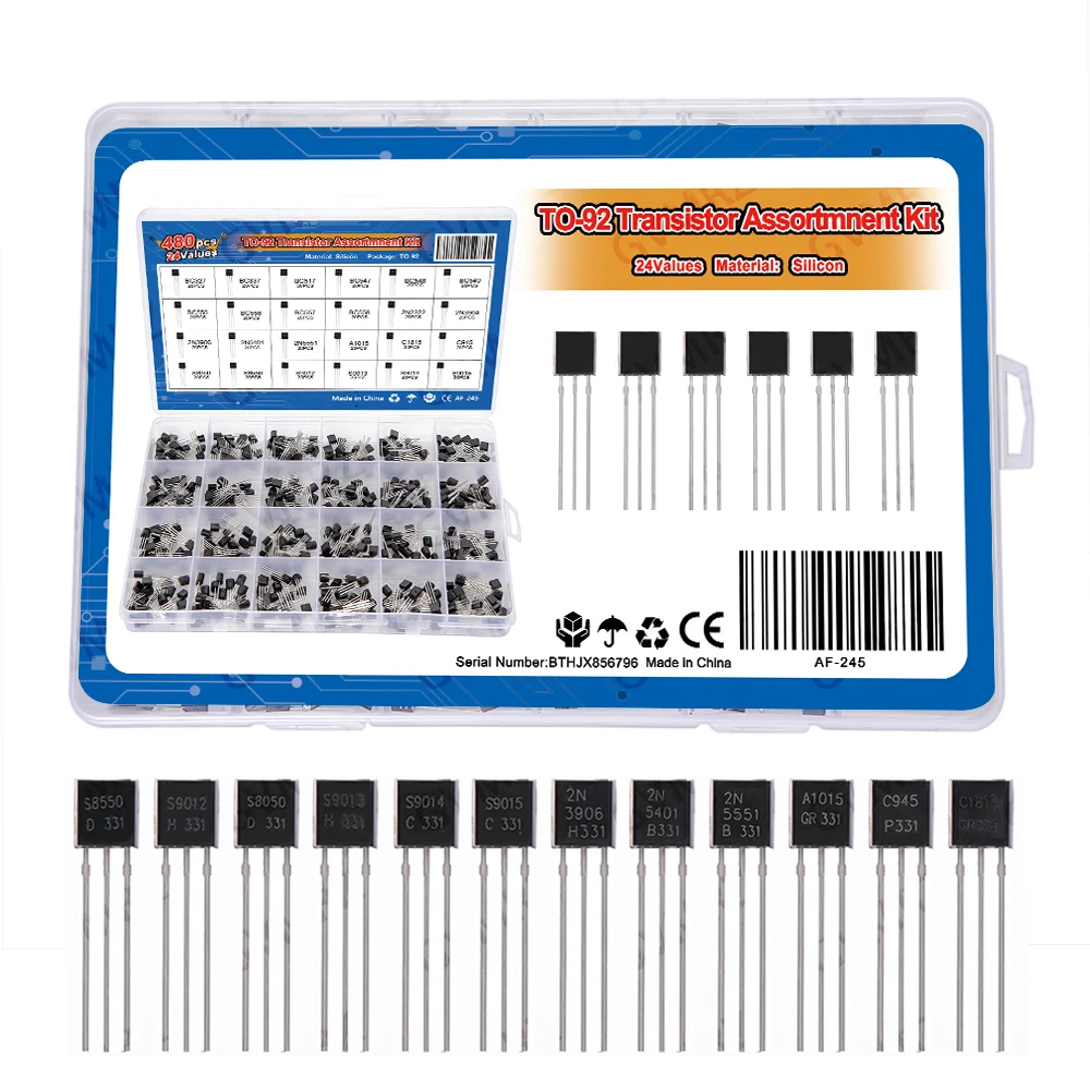 480PCS 24Values TO-92 Transist - đánh giá và giá Diy Electronics Project Kit