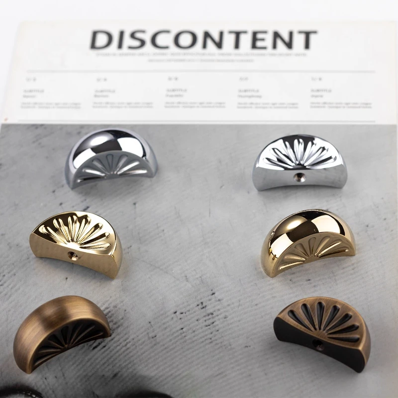 Vintage Wardrobe door Handle Single-Hole Solid Brass Knob Retro Cabinet Drawer Pull Antique Bronze/Silver/Gold Furniture Handles