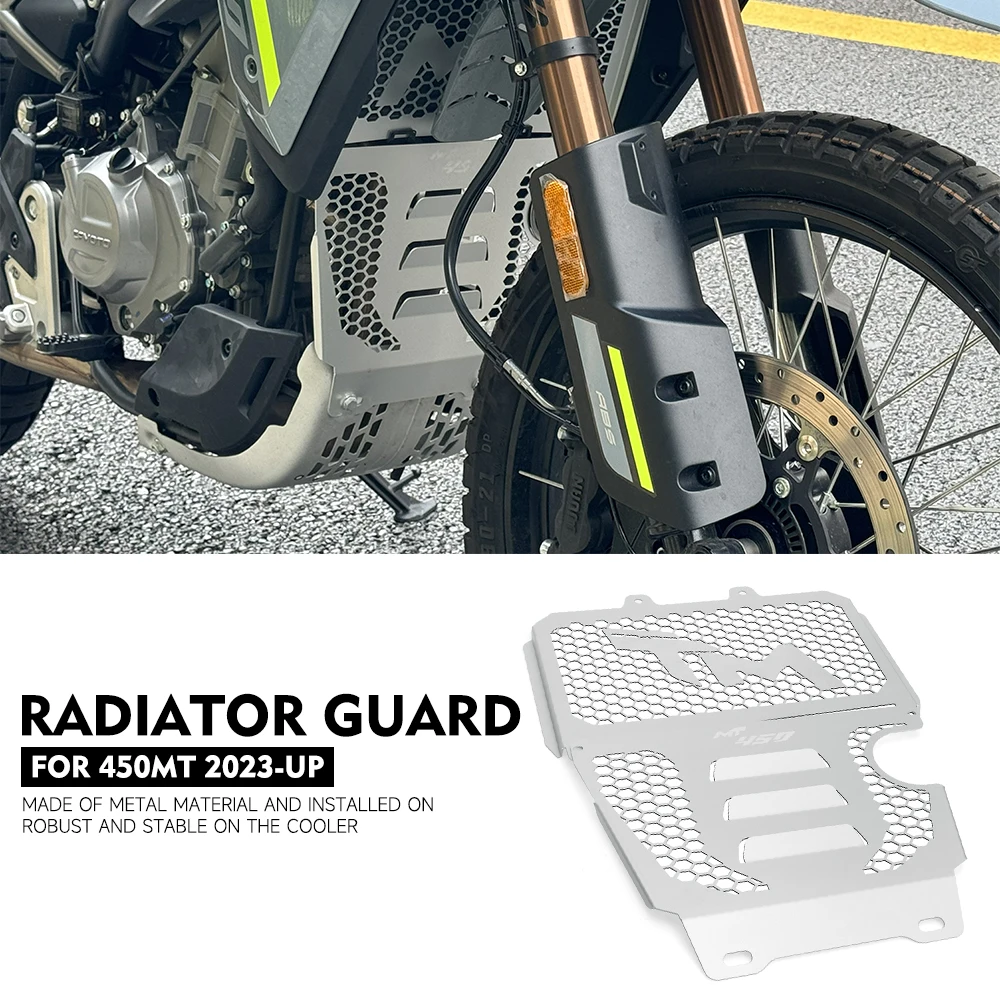 Motorcycle Radiator Guard FOR CFMOTO 450MT MT450 450 MT 450 2023-UP Engine Water Tank Radiator Grill Oil Cooler Guard Protection