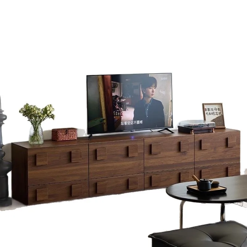 

American medieval style card door cabinet, chest cabinet, household living room, locker combination TV cabinet, bedroom storage