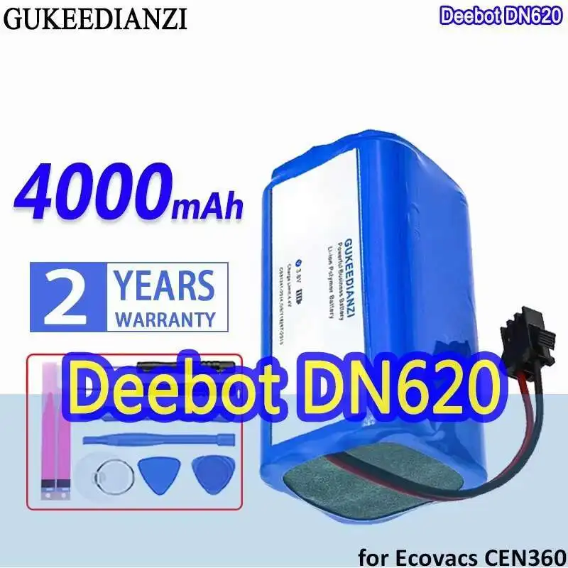 

Аккумулятор 4000 мАч для Ecovacs CEN360 CEN361 DH35 DH43 DH45 DN620 DN621 N79S N79 Deebot 600 601 605 710 715