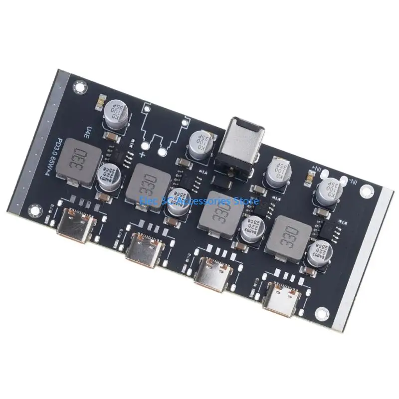 Y51A 4 Way Output PD65W Fast Charging Module Type C Interfaces Support for Phone