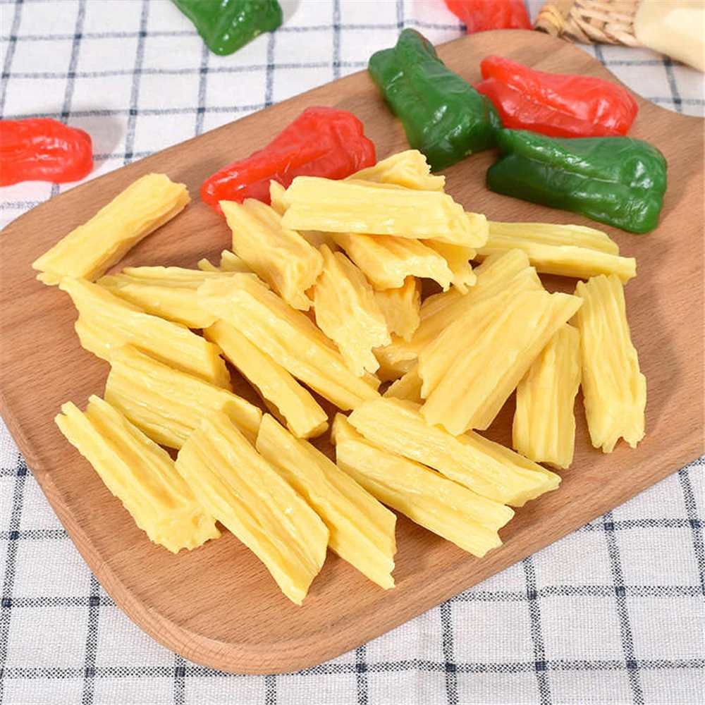 10 sztuk/partia fałszywe sztuczne warzywa kuchnia hotel restauracja sklep sklep dekoracja symulacja twaróg fasolowy model warzyw