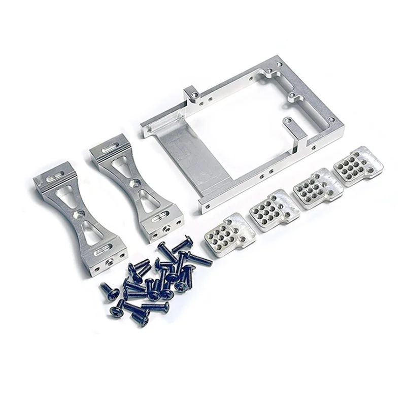 Metal Servo Mount Bracket Beam Crossbeam Shock Mount for WPL C14 C24 B14 B24 1/16 RC Car Upgrades Parts Accessories,2