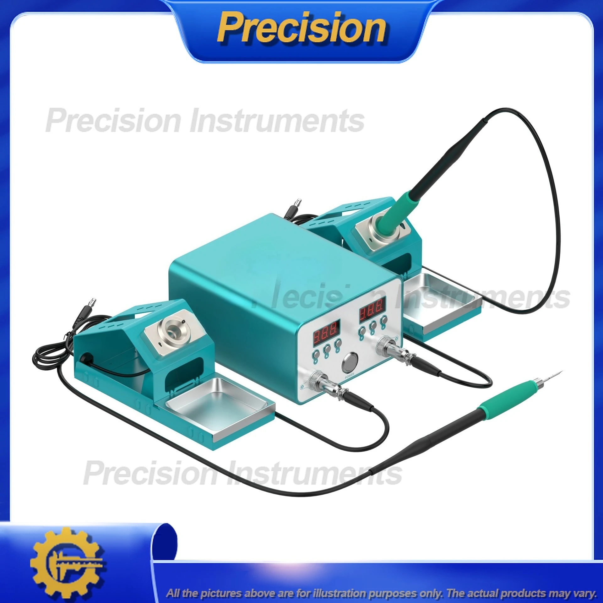 2026 محطة لحام مزدوجة عالية الطاقة مع تحكم مزدوج في درجة الحرارة ونصائح قابلة للتبديل للحام الدقيق