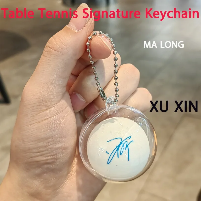 Table Tennis Signature Keychain Ma Long Sun Yingsha Wang Chuqin Xu Xin Small Pendant Accessories Ball Bag Backpack Accessories