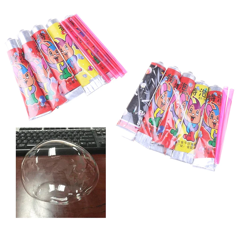 10Pcs Bubble Glue Toy Blowing Colorful Bubble Ball Plastic Balloon Won\'t Burst Safe For Children Gift Space Balloon toy