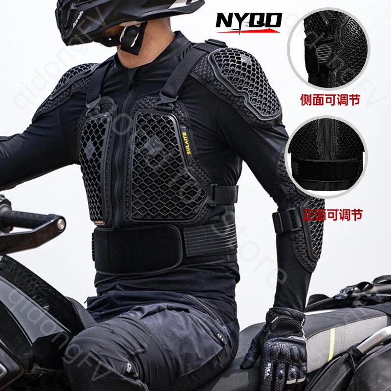 Armadura de motocicleta para veículo off-road, equipamento de proteção do peito, roupa de ciclismo