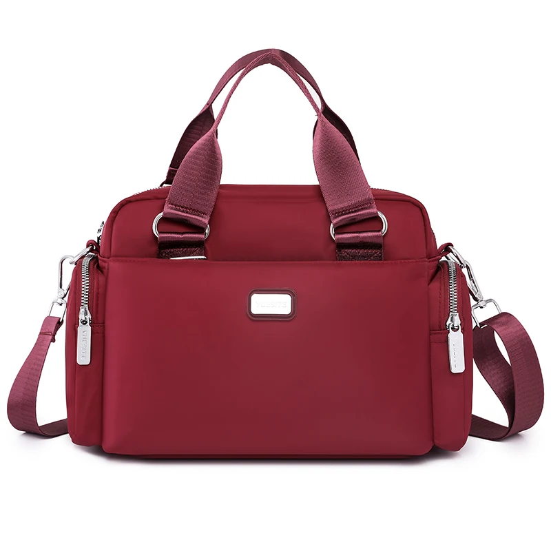 Imagem -05 - Bolsa Casual Feminina Bolsa de Ombro Grande da Moda à Prova Dágua em Nylon com Alça Superior