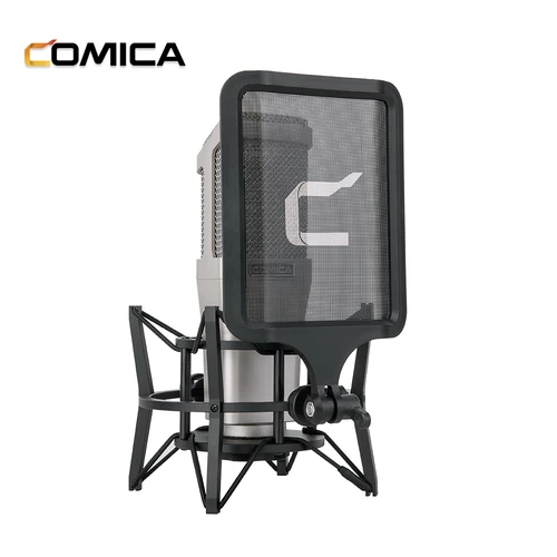 COMICA-micrófono cardioide de condensador STM01 XLR, soporte de 24V/48V, alimentación fantasma con diafragma grande de 34mm