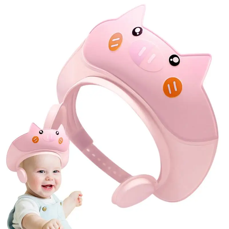 아기를위한 머리 세척 모자 아기를위한 목욕 모자 눈과 귀 보호를위한 유아 목욕 바이저 모자 조정 가능한 샴푸 쉴드