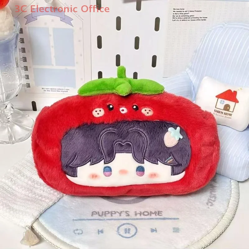 لطيف Kawaii أفخم ماكياج حقيبة مستحضرات التجميل الكرتون سعة كبيرة مقلمة القرطاسية تخزين اللوازم المكتبية المدرسية