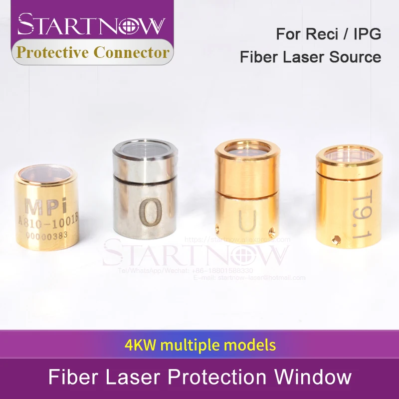 

Startnow Original IPG Reci Fiber Laser Source QBH Output Connector Gap 4KW Optic Crystal Protective Lens For 1064nm Cutting Head