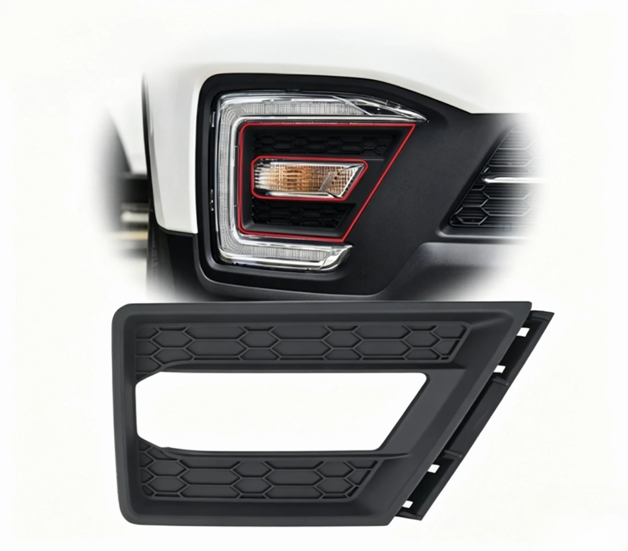 For Changan CS55 Front daytime running light middle cover plate front fog light cover plate decorative piece