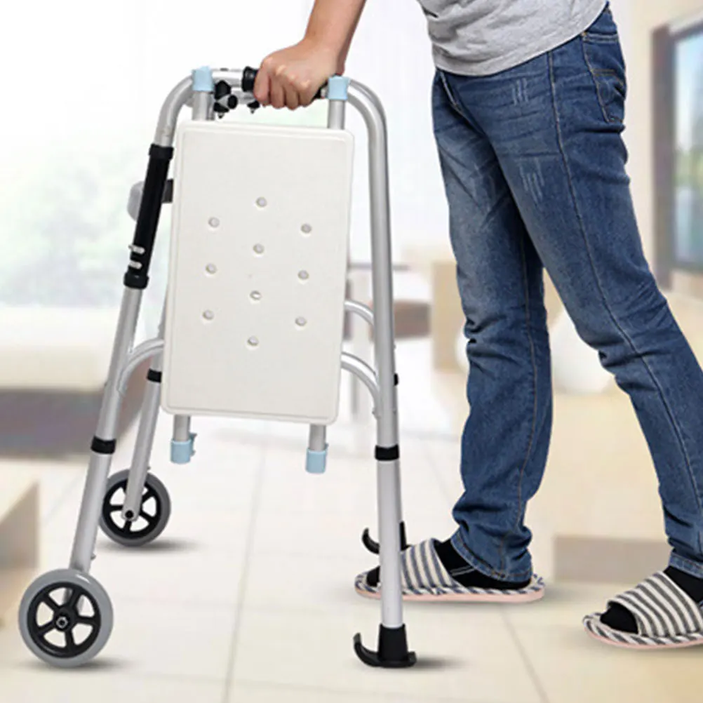 

2 Pcs Non slip Walker Feet Glides Replace Skids Elderly Slides Plastic Shock Absorbing Safety Mobility Concrete Surfaces