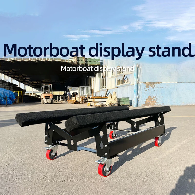 Motorboat Trailer Accessories Motorboat Trailer Frame Water Facilities Motorboat Mobile Placement Display Bracke With Wheels