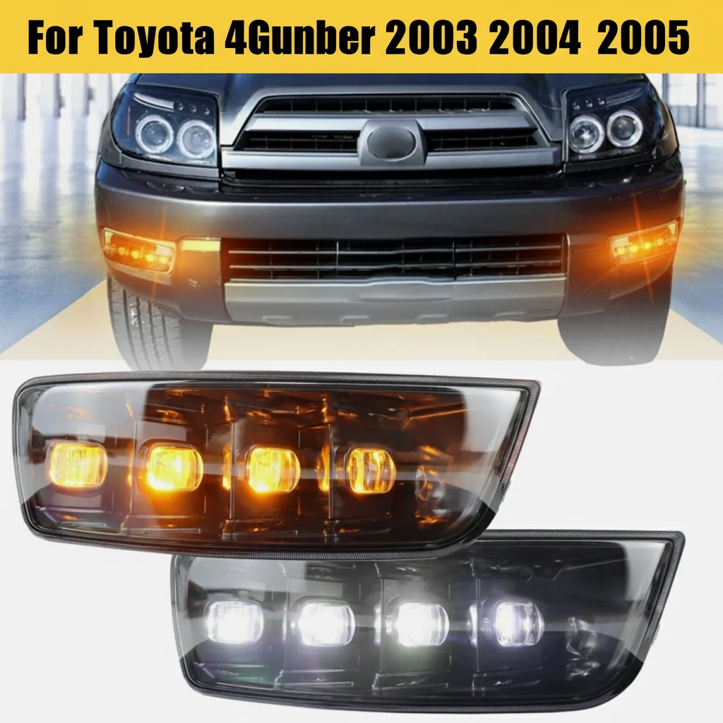 

Светодиодный передний бампер, дневные ходовые огни, противотуманные фары для Toyota 4Runner 2003 2004 2005, автомобильные аксессуары