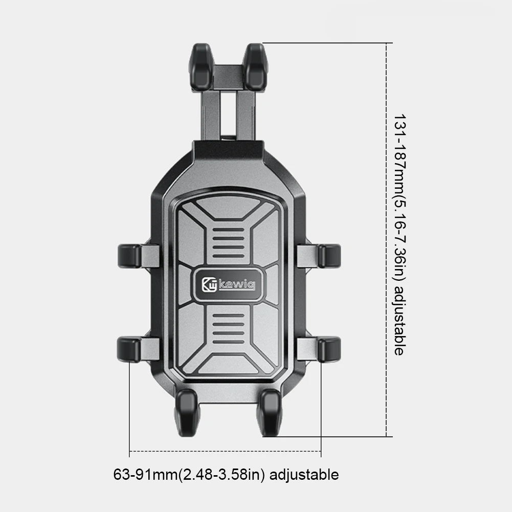 Motorcycle Phone Holder Anti-Shake Anti-Theft Motorcycle Phone Mount Adjustable Navigation Bracket