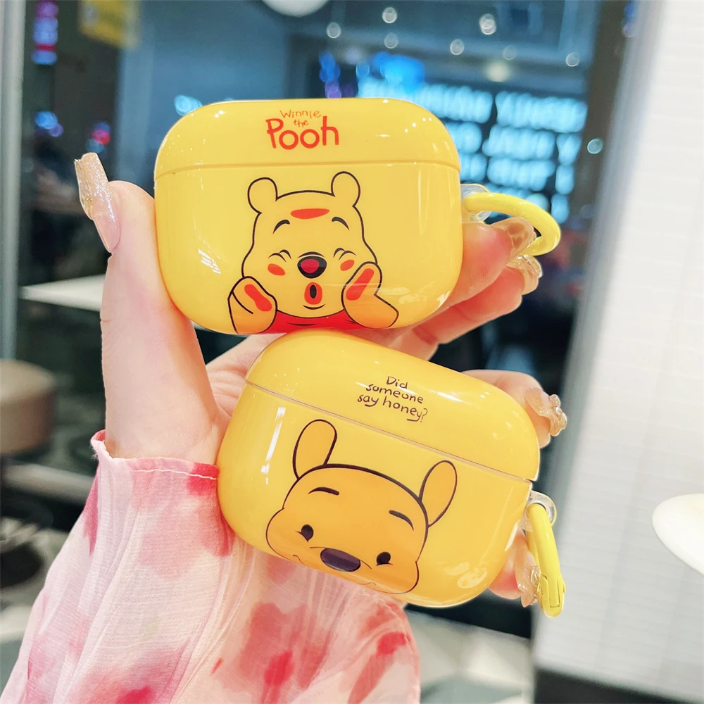 

Glossy Cartoon Bear Earphone Accessories For Airpods 3rd 1 2 Protective Case For Airpods Pro 2 Wireless Bluetooth Headest Cover