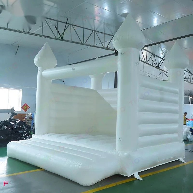 Free Delivery outdoor activities 13x13ft white inflatable bouncer blow up bounce house for wedding ceremony birthday party