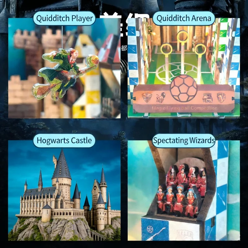 OUZEY Magic Sports DIY 3D-puzzel - Creatieve zwerkbal Boekenhoekje Boekenplank Decor, Handgemaakte modelkit voor tieners en volwassenen