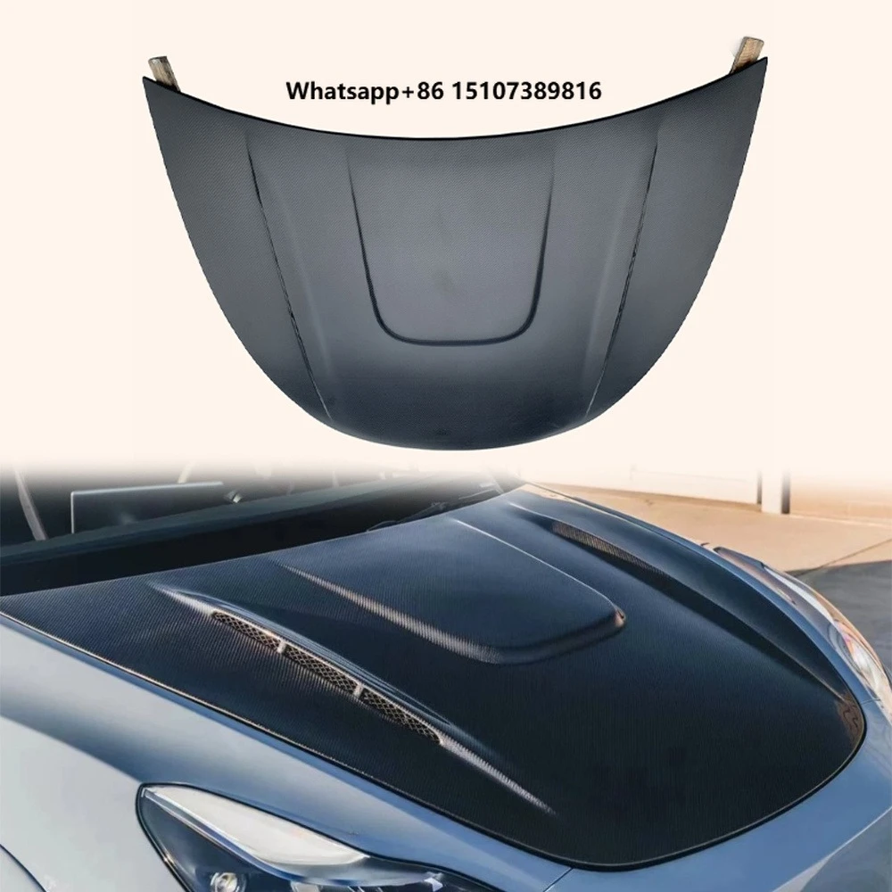 For Model Y KZ Style Carbon Fiber (Matte Finished) Vented Hood Bonnet