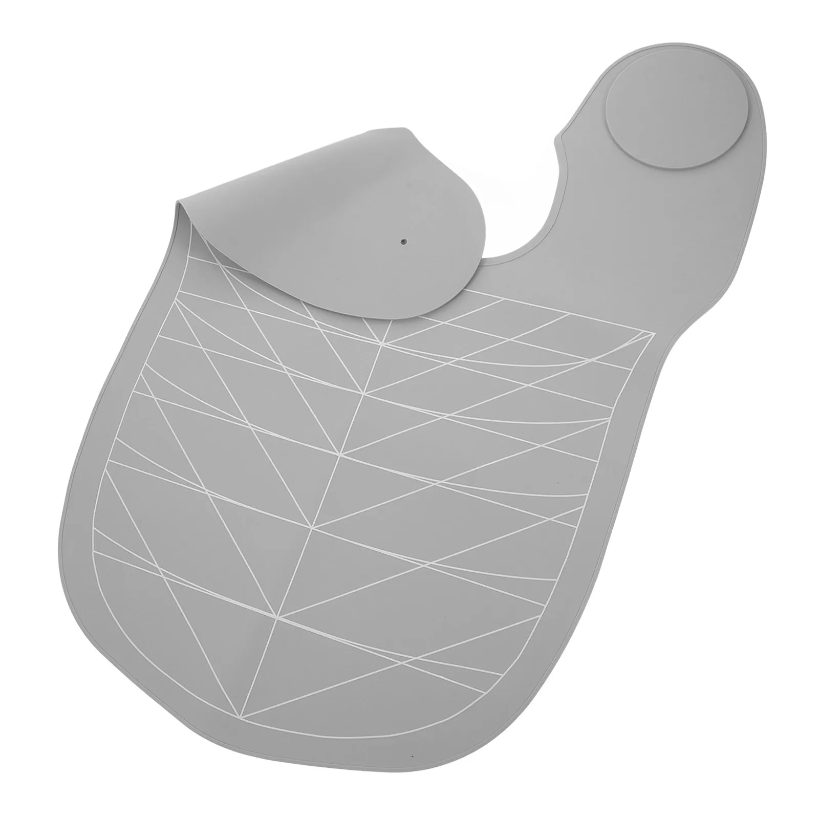 

Silicone Hair Cutting Cape for Stylist Gray Color Large Size Anti-fly Hair Salon Mat Tools Barber Neck Strip Collar
