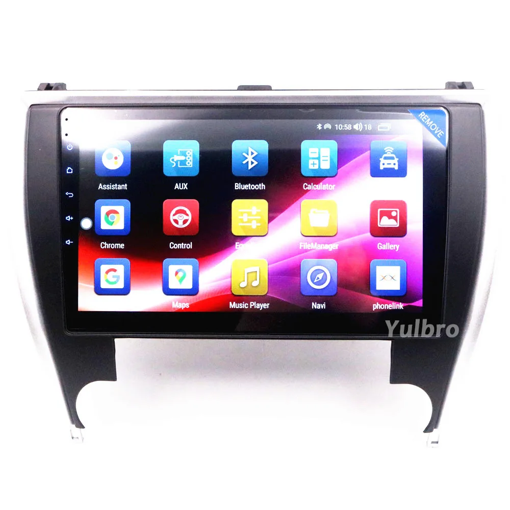 For Toyota Camry 7 XV 50 55 2015 - 2017 US EDITION Android11 Radio Car Multimedia Player Vehicle Gps Touch Screen Stereo Carplay