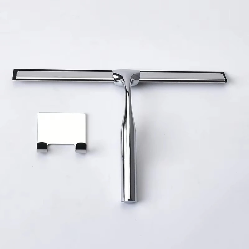 

Скребок для окон из нержавеющей стали для ванной комнаты, автомобильный скребок для стекол, чистящий скребок с крючковым креплением