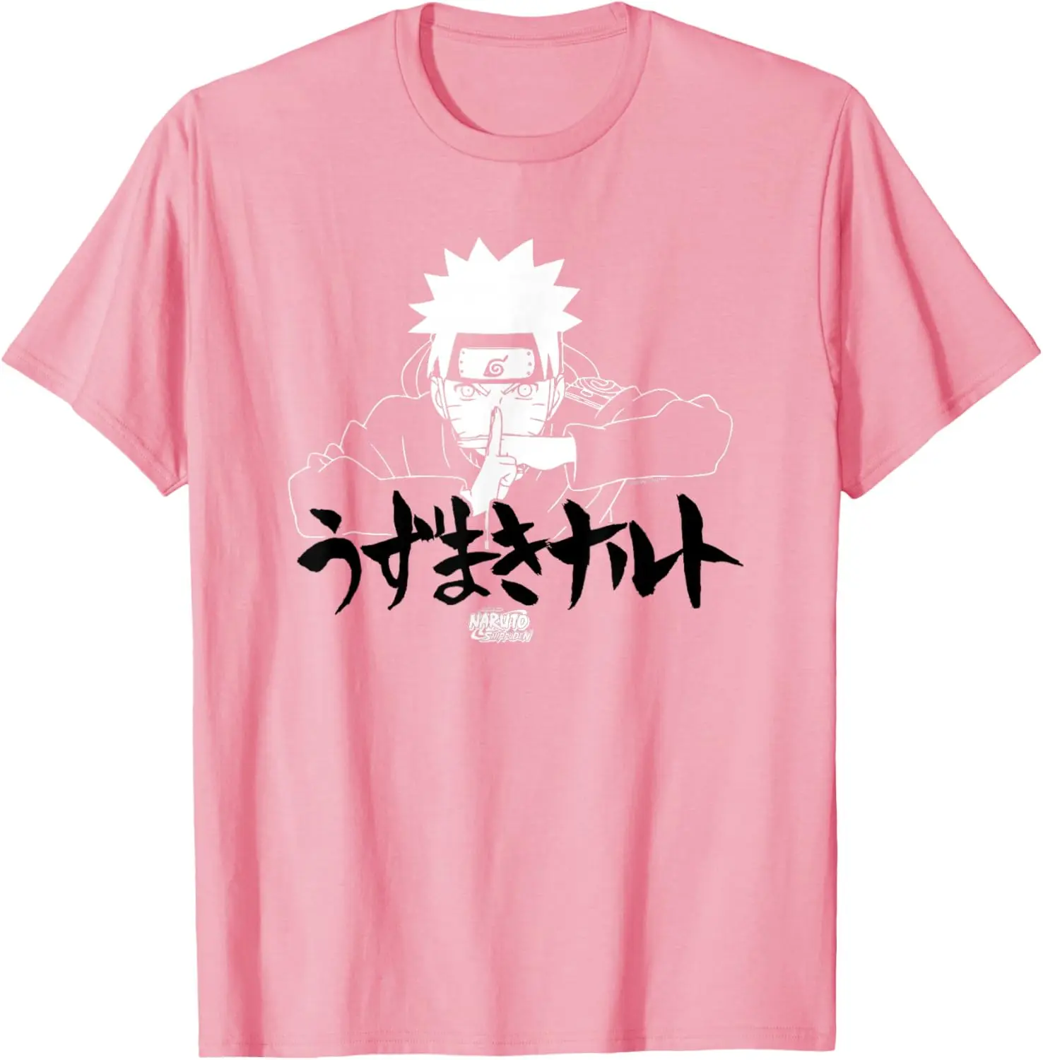 Naruto Shippuden Linear Naruto Jutsu with Kanji Anime T-Shirt S-6XL