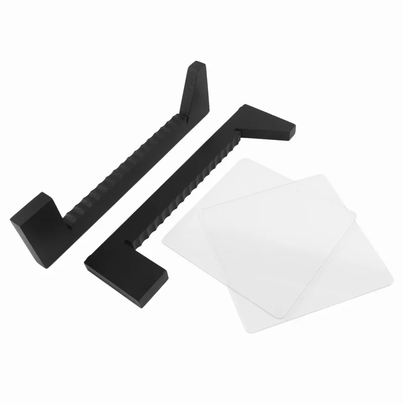 3X Vinyl Record Storage -Vinyl LP Record Rack 13.7 Inches Long -Vinyl Record Holders (Black)