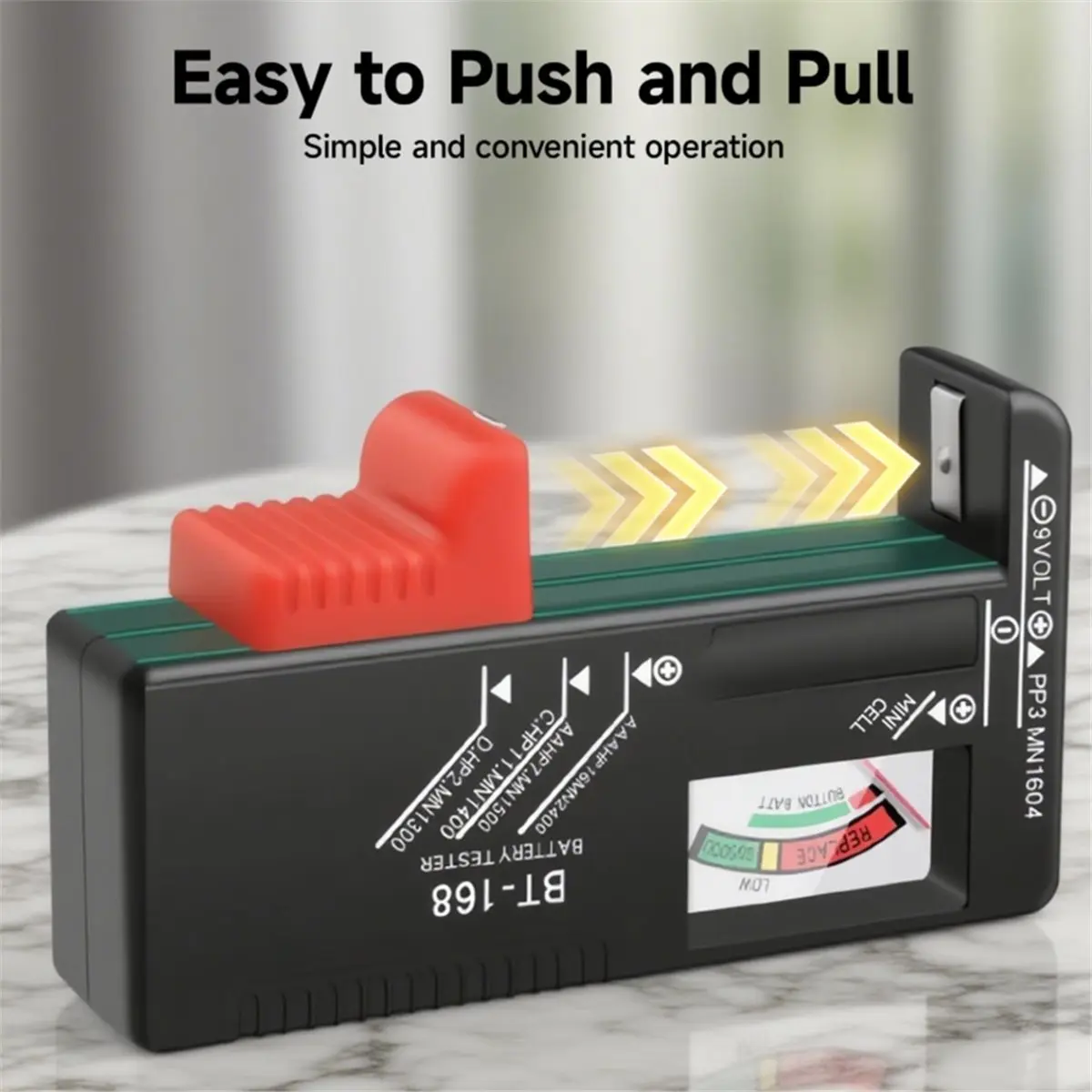 ^DT1256~~2Pcs BT-168 Battery Tester Checker for AA/AAA/C/D/9V/1.5V Button Cell Household Battery Tester for Small Batteries