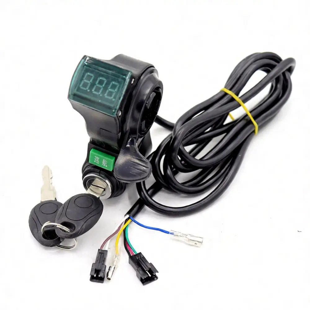 Key Ignition Power Switch With Digital Display For Ebike Scooter Safety Lock Electrical System Control Accessory Set