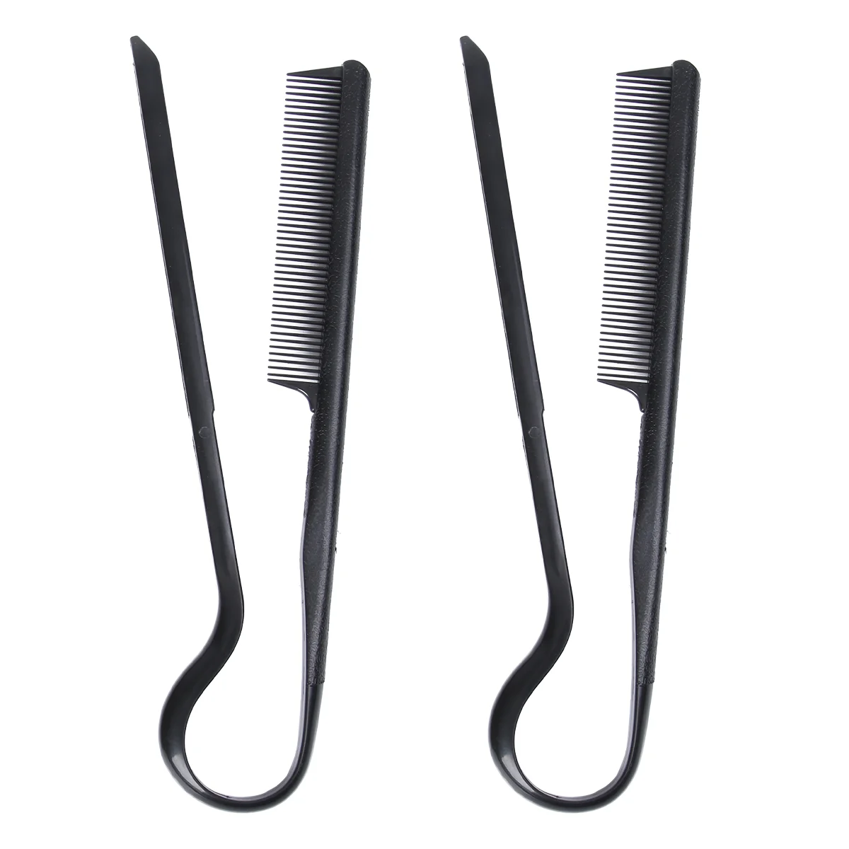 

2 Pcs Hair Straightening Brush V-shaped Clip Comb Hairdressing Tools Straightener