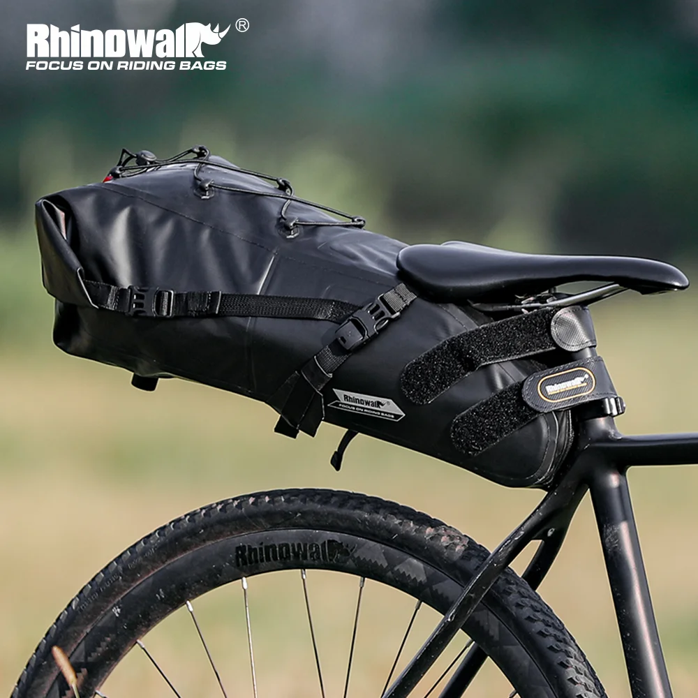 

Rhinowalk Bike Saddle Bag Waterproof 5L 10L 13L Foldable Bicycle Tail Bag Outdoor MTB Panner Storage Pack Reflective Green