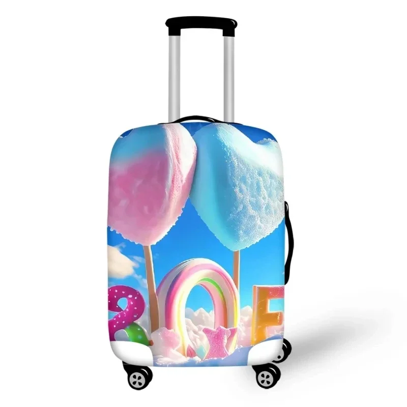 Beach Love Lollipop Pattern Luggage Protective Dust Covers Elastic Waterproof 18-32 Inch Suitcase Cover Travel Accessories