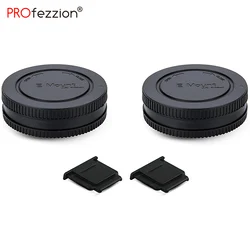 Paquet de 2 E Corps de Bâti de Couvercle et Bouchon Arrière D'objectif pour Sony A6000 A5100 A6100 A6300 A6400 A6500 A6600 ZV-E10 A7C A7 A7II A7III A7IV